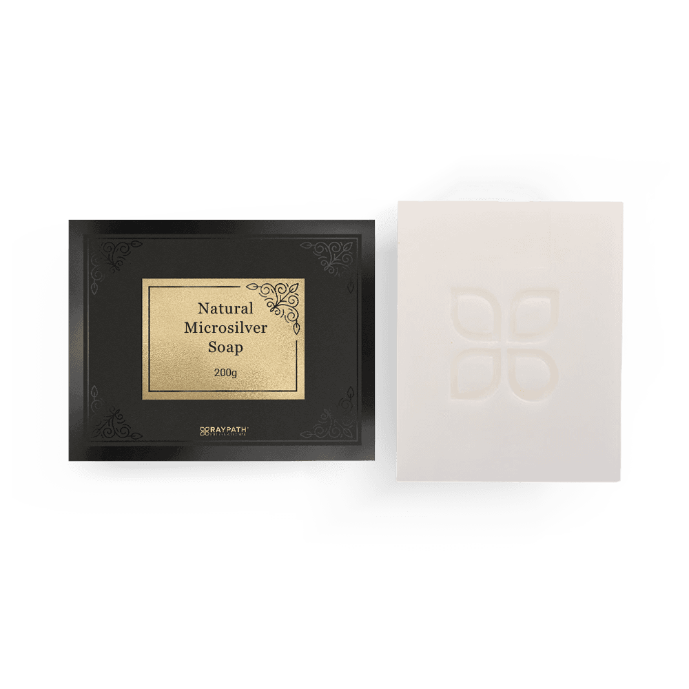 Mydło białe z Mikrosrebrem w pudełku 200g