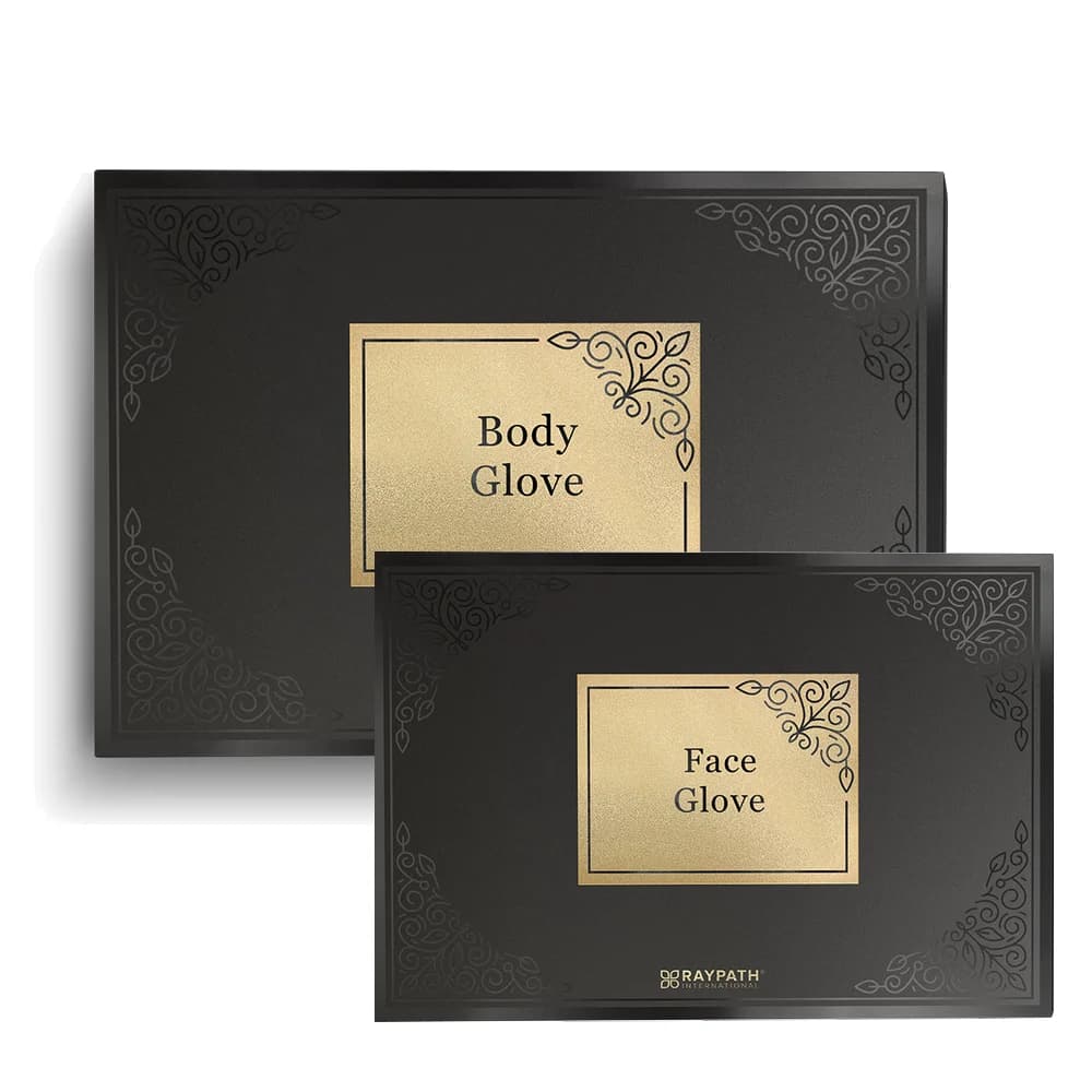 Zestaw do demakijażu i oczyszczania Raypath – opakowania Face Glove i Body Glove